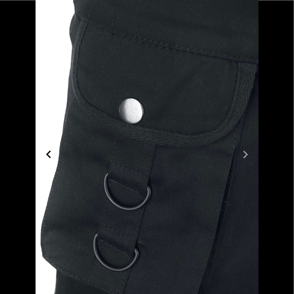 NWT UK GOTH PLAID PLEATED SKIRT W/ STRAPS - Picture 3 of 9